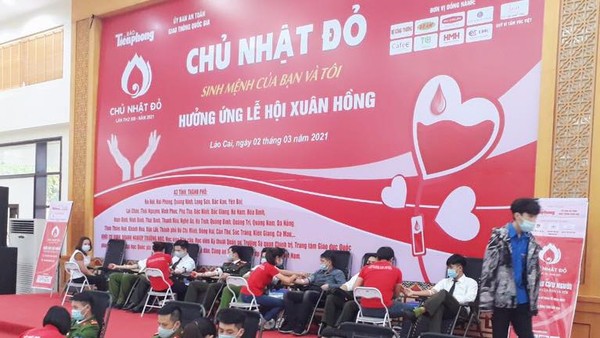 Chủ nhật Đỏ 2021 tại tỉnh Lào Cai vượt chỉ tiêu đề ra ban đầu