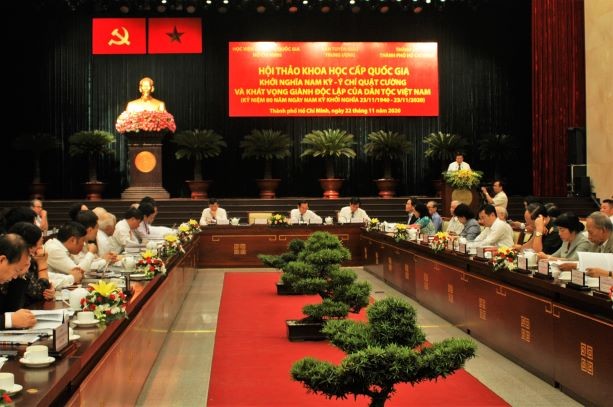 'Khởi nghĩa Nam kỳ - Ý chí quật cường và khát vọng giành độc lập của dân tộc Việt Nam' 'Khởi nghĩa Nam kỳ - Ý chí quật cường và khát vọng giành độc lập của dân tộc Việt Nam'
