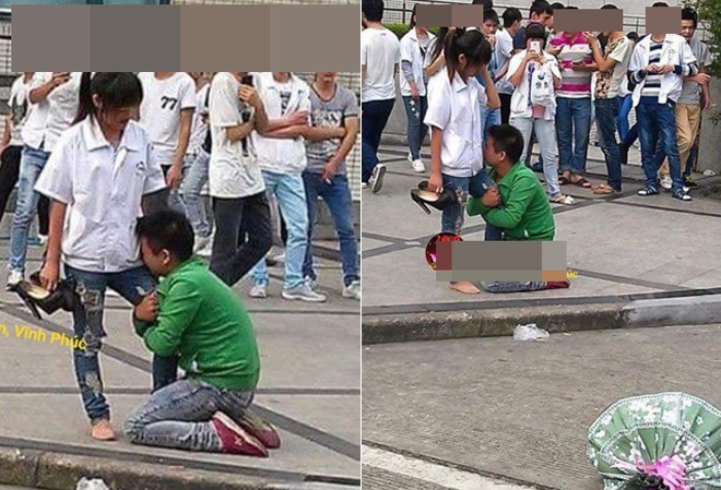 Thanh niên quỳ gối xin lỗi bạn gái gây xôn xao dân mạng Thanh niên quỳ gối xin lỗi bạn gái gây xôn xao dân mạng