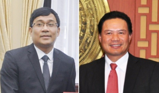 Phó Chủ tịch Quảng Nam làm Thứ trưởng Bộ Lao động, Thương binh và Xã hội Ông Lê Văn Thanh (bên phải) và ông Nguyễn Minh Vũ vừa được bổ nhiệm làm Thứ trưởng (ảnh VGP)