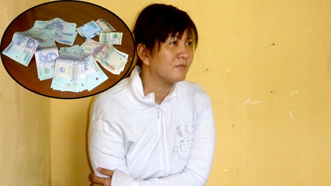 'Nữ quái' trộm vàng giấu vào khẩu trang Đối tượng Đào tại cơ quan công an và số tiền đối tượng này vừa trộm vàng bán được chưa tiêu xài đã bị bắt giữ