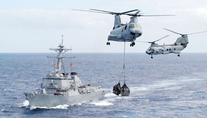 Lãnh đạo hải quân Mỹ-Trung họp trực tuyến Tàu khu trục USS Lassen của Mỹ hoạt động ở Thái Bình Dương. Ảnh: US Navy.