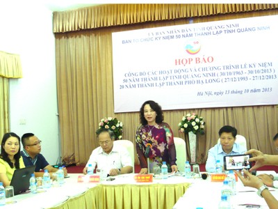 Công bố nhiều hoạt động kỷ niệm 50 năm thành lập Quảng Ninh Công bố nhiều hoạt động kỷ niệm 50 năm thành lập Quảng Ninh