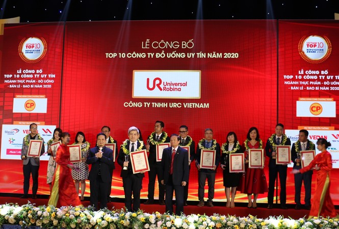 URC Việt Nam được vinh danh trong Top 10 công ty đồ uống uy tín nhất Việt Nam năm 2020 URC Việt Nam được vinh danh trong Top 10 công ty đồ uống uy tín nhất Việt Nam năm 2020