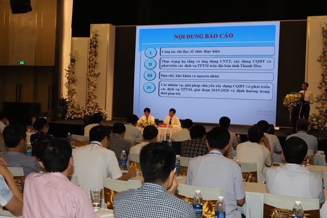 Xây dựng chính quyền điện tử, nâng cao hiệu quả giải quyết công việc Hội nghị tham vấn định hướng và giải pháp xây dựng chính quyền điện tử và phát triển các dịch vụ thành phố thông minh tỉnh Thanh Hoá