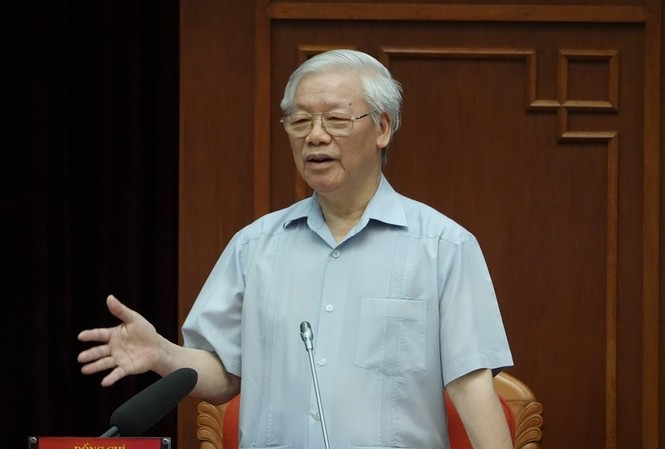 Vào Ban Chấp hành Trung ương không phải để kiếm chức, kiếm quyền Tổng Bí thư, Chủ tịch nước Nguyễn Phú Trọng tại buổi gặp gỡ đảng viên trẻ. (Ảnh: Như Ý)