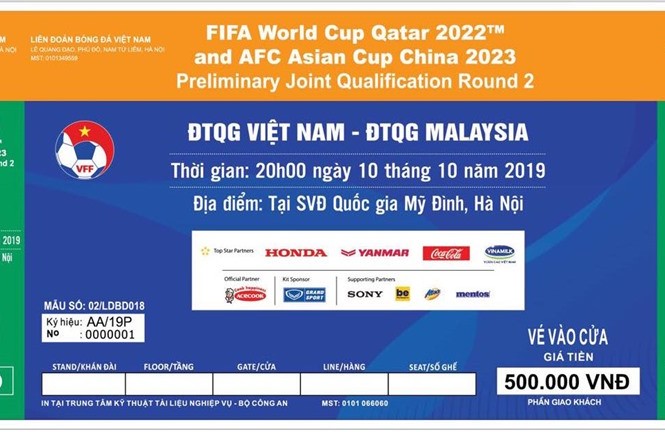 Vé trận Việt Nam-Malaysia vòng loại World Cup 2022 được bán từ mai, mua như nào? Vé trận Việt Nam-Malaysia vòng loại World Cup 2022 được bán từ mai, mua như nào?