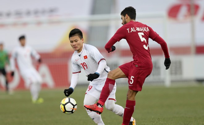 AFC: Quang Hải là ‘tâm điểm của Đông Nam Á’, Tiến Dũng là ‘anh hùng' Nguyễn Quang Hải được The AFC gọi là "tâm điểm của người Đông Nam Á". Ảnh: AFC