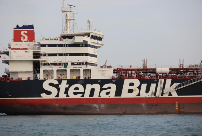 Chuyên gia phơi bày ý đồ của Iran khi bắt giữ tàu dầu Anh Tàu chở dầu Stena Impero hiện đang bị giam giữ tại thành phố cảng phía nam Iran - Bandar Abbas. Ảnh: Reuters