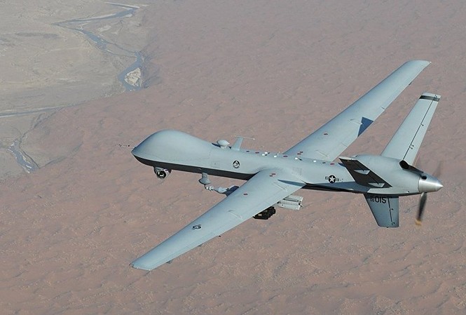 Lầu Năm Góc xác nhận UAV Mỹ bị bắn rơi ở Yemen Máy bay MQ-9. Ảnh: Không quân Mỹ