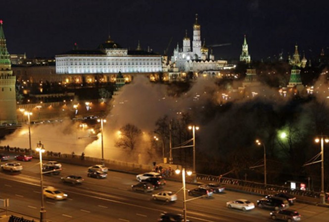 Thủ đô Nga náo loạn vì khói mịt mù Khói mịt mù bao phủ thủ đô Moscow của Nga