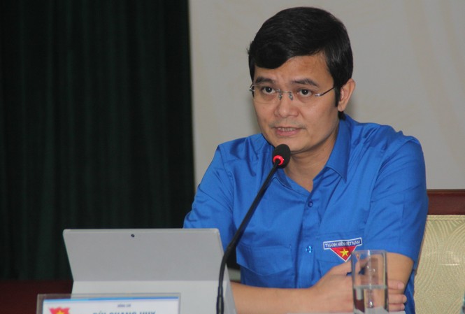 Xây dựng thế hệ thanh niên nhạy bén Anh Bùi Quang Huy, Bí thư Trung ương Đoàn, Chủ tịch Trung ương Hội Sinh viên Việt Nam tại Hội nghị.