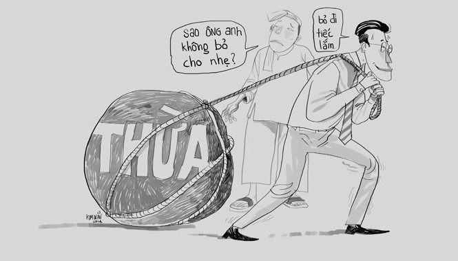 Chữ thừa Minh họa: Kim Duẩn