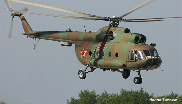 Trực thăng chở 17 người rơi tại Nga Một chiếc máy bay trực thăng Mi-8. Ảnh: Military Today.