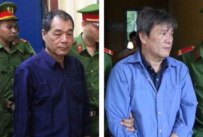 Nguyên Giám đốc Sở giao dịch Ngân hàng Phương Nam đang trốn nã ở đâu? Trầm Bê và Dương Thanh Cường - hai bị can trong vụ án. Ảnh: Tân Châu