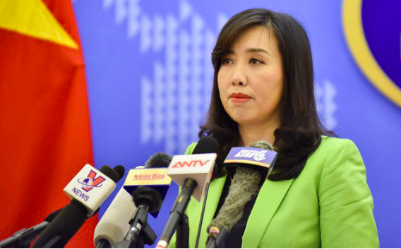 Việt Nam nói về việc Trung Quốc tập trận, thử tên lửa ở biển Đông Người Phát ngôn Bộ Ngoại giao Lê Thị Thu Hằng