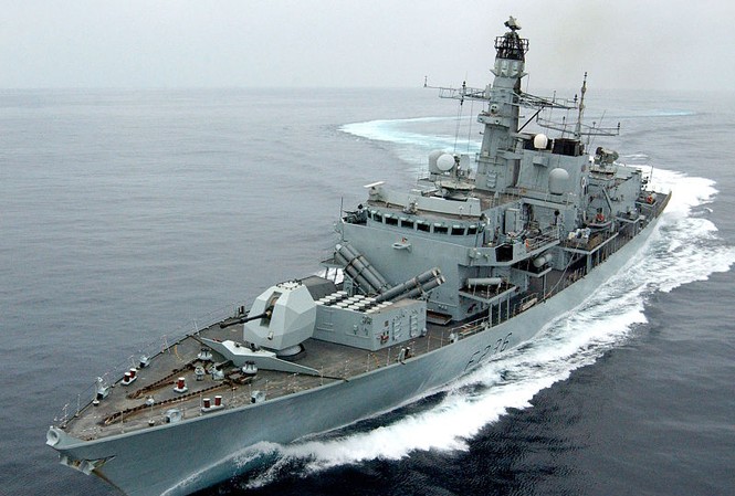 Anh tố 3 tàu Iran cố chặn tàu của họ trên vùng Vịnh Tàu HMS Montrose của Anh. (Ảnh: Wikipedia)