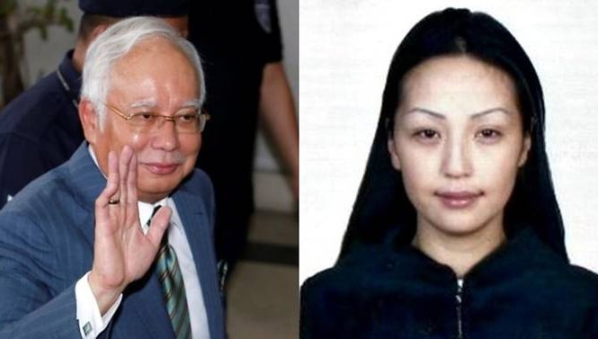 Cựu Thủ tướng Malaysia bị tố ra lệnh hạ sát người mẫu Mông Cổ Cựu Thủ tướng Malaysia Najib Razak (bìa trái) và người mẫu Mông Cổ Altantuya Shaariibuu. (Ảnh: CNA)