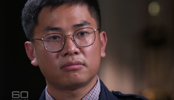 Điệp viên Trung Quốc 23 năm xin định cư ở New Zealand không được Wang “William” Liqiang trong cuộc trả lời báo đài Úc. (ảnh: Youtube)