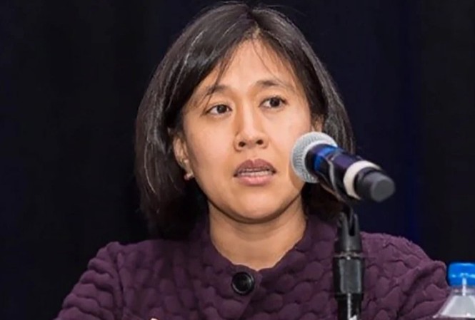 Ứng viên đại diện thương mại Mỹ là ‘tín hiệu tiêu cực’ cho Trung Quốc Bà Katherine Tai. (Ảnh: EPA)