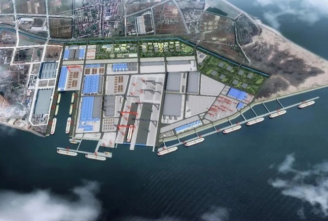 Trung Quốc đẩy nhanh chế tạo các tàu sân bay Quang cảnh nhà máy đóng tàu Giang Nam