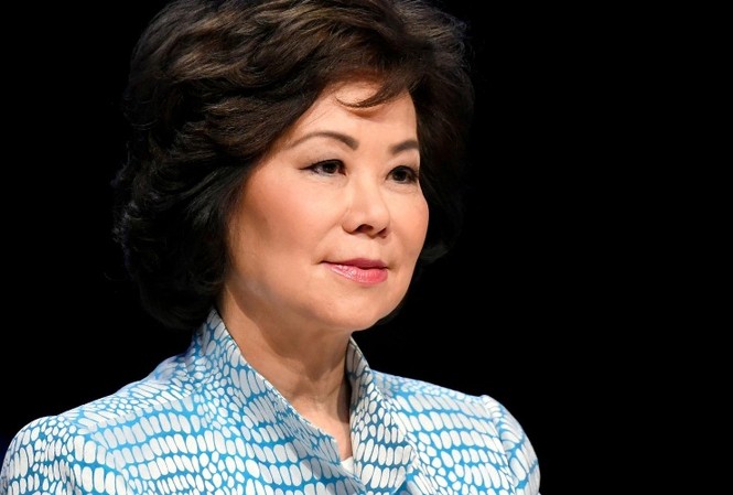 Nối dài danh sách quan chức Mỹ từ chức để ‘tỏ thái độ’ với ông Trump Bà Elaine Chao. (Ảnh: Reuters)