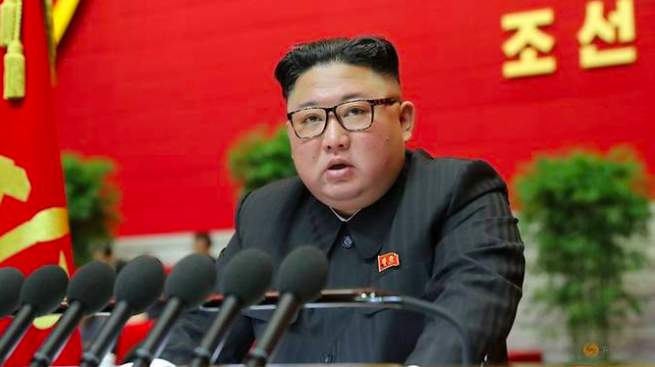 Ông Kim Jong Un được bầu làm tổng bí thư đảng cầm quyền Ông Kim Jong Un hôm phát biểu khai mạc đại hội đảng. (Ảnh: Reuters)