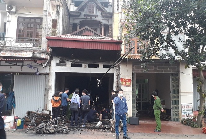 Trưng cầu Viện Khoa học kỹ thuật hình sự vụ cháy 3 người tử vong ở Hưng Yên Hiện trường vụ cháy.