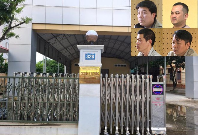 Cục phó Quản lý thị trường Phú Thọ bị bắt tạm giam Các bị can bị khởi tố (ảnh nhỏ). Ảnh Công an cung cấp
