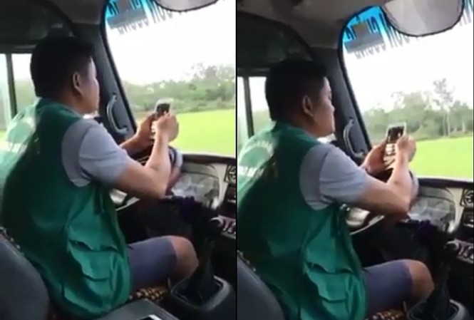 Xử phạt 700 nghìn đồng tài xế dùng khuỷu tay điều khiển ô tô Xử phạt 700 nghìn đồng tài xế dùng khuỷu tay điều khiển ô tô