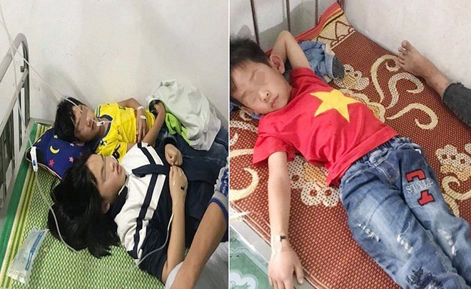 Chọc phá tổ ong, 16 học sinh ở Nghệ An phải đi cấp cứu Hàng chục em học sinh bị ong đốt phải đi cấp cứu tại bệnh viện và trạm y tế. Ảnh: mạng xã hội.