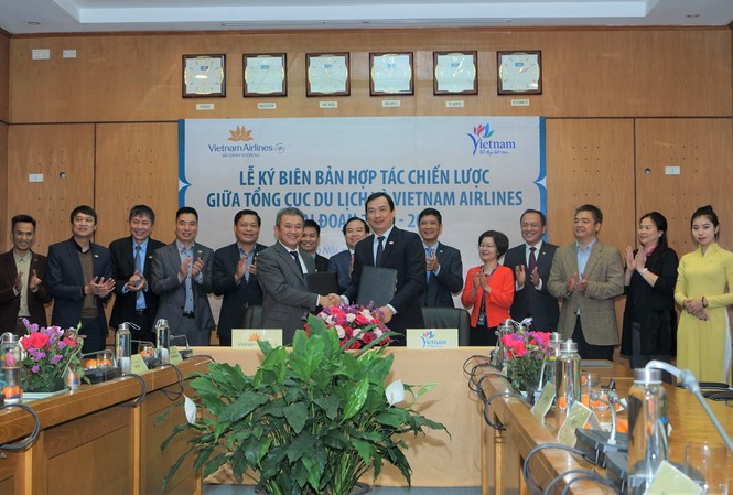 Vietnam Airlines hỗ trợ Tổng cục Du lịch quảng bá hình ảnh quốc gia Tổng cục Du lịch và Hãng hàng không quốc gia Việt Nam bắt tay quảng bá du lịch