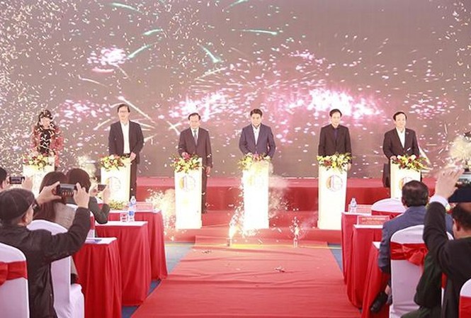 Hà Nội khởi công dự án đường Tây Thăng Long Lãnh đạo TP Hà Nội tham dự lễ khởi công dự án