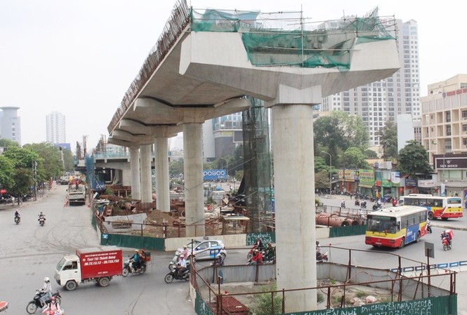 Dự án Metro Nhổn - Ga Hà Nội lại bị đòi bồi thường chi phí phát sinh Công trường thi công metro Nhổn - ga Hà Nội do nhà thầu Quốc tế đảm nhiệm