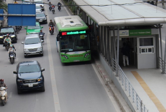 Đề nghị xây dựng 14 tuyến đường dành riêng cho xe buýt Đường dành riêng cho xe buýt BRT tại Hà Nội