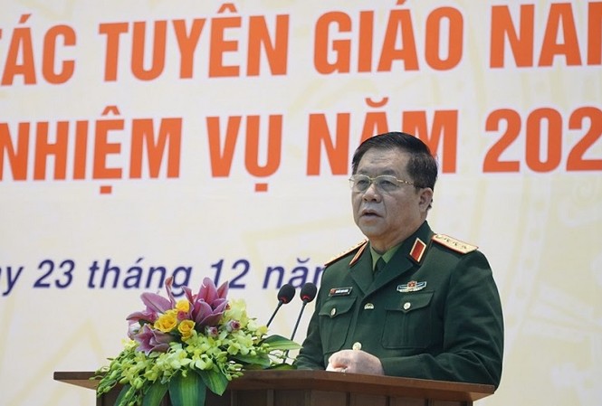 Chủ động đấu tranh việc lợi dụng mạng xã hội chống phá dịp Đại hội Đảng Thượng tướng Nguyễn Trọng Nghĩa, Phó Chủ nhiệm Tổng cục Chính trị Quân đội Nhân dân Việt Nam.