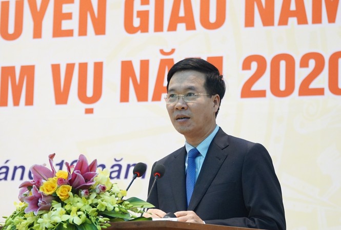 Triệt phá kịp thời các tin giả, xấu độc trên không gian mạng Uỷ viên Bộ Chính trị, Trưởng Ban Tuyên giáo T.Ư Võ Văn Thưởng