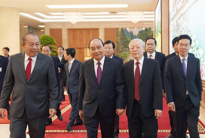 Tổng Bí thư, Chủ tịch nước: Tới đây còn tiếp tục xử lý các vụ tham nhũng Tổng Bí thư, Chủ tịch nước Nguyễn Phú Trọng dự họp Chính phủ với các địa phương