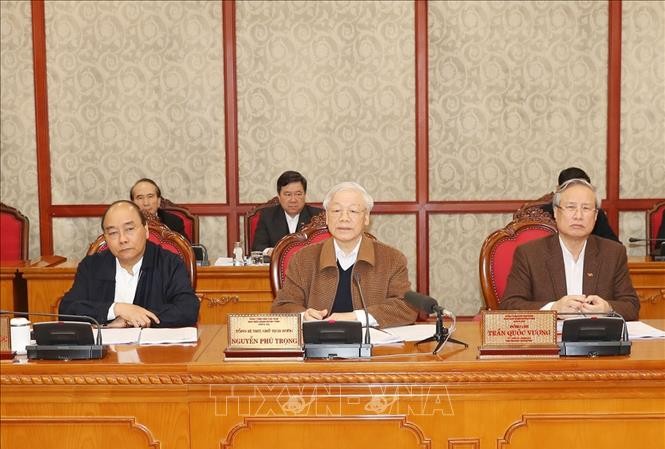 Hoàn thiện phương án phòng, chống trong tình huống dịch Covid-19 bùng phát mạnh Tổng Bí thư, Chủ tịch nước Nguyễn Phú Trọng chủ trì cuộc họp của Bộ Chính trị về phòng chống dịch COVID-19