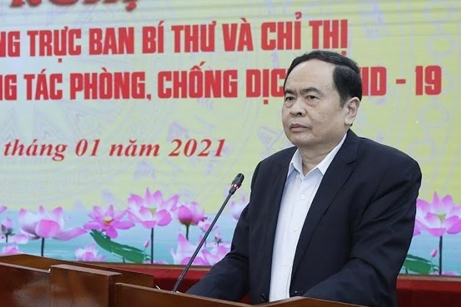 Nguy cơ dịch bệnh vẫn thường trực khi nhu cầu về nước của công dân rất lớn Ông Trần Thanh Mẫn, Chủ tịch Uỷ ban T.Ư MTTQ Việt Nam