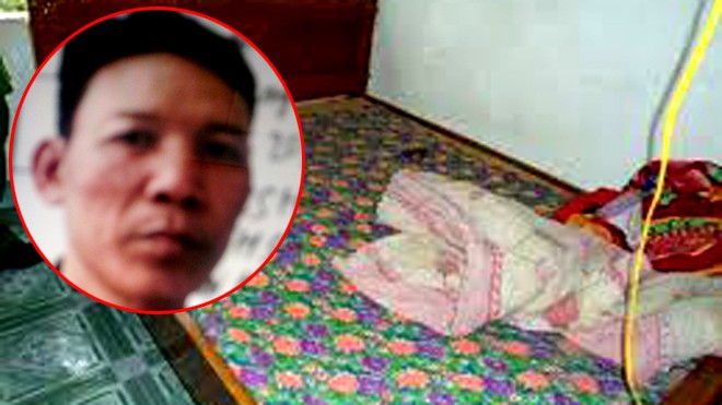 Gã bán than dâm ô bé gái 13 tuổi Đối tượng Mai Kim Chiến tại cơ quan công an