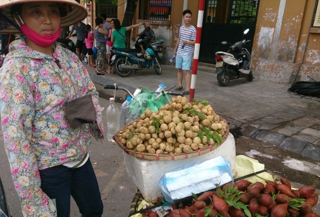 Người dân sợ 'hàng Tàu', hoa quả Thái Lan tràn ngập Hà Nội Trái cây Thái Lan áp đảo trên vỉa hè Hà Nội