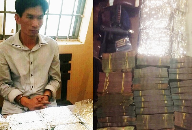 Thu hơn 3 tỷ đồng cùng súng, ma túy trong xe hơi ông trùm Đối tượng Nguyễn Duy Hùng cùng tang vật
