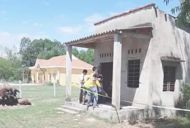 Em trai dùng dao cứa cổ anh sau trận cãi vã Căn nhà nơi xảy ra vụ án mạng. Ảnh: Người Lao Động