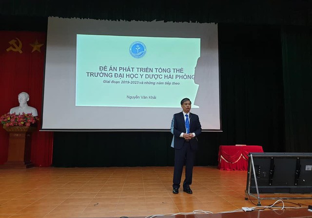 Lần đầu tiên thi tuyển hiệu trưởng trường ĐH Y dược Hải Phòng Ứng viên trình bày đề án