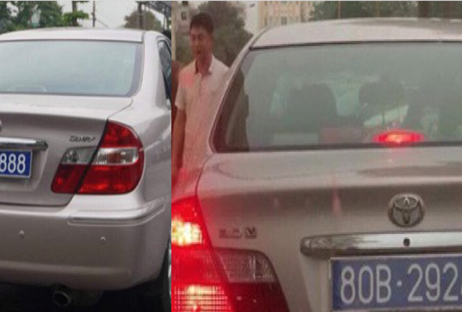 Cục Quản lý công sản nói gì về xe Camry đeo 2 biển xanh ở Ninh Bình? Một chiếc xe có 2 biển xanh. Ảnh: Thanh Niên