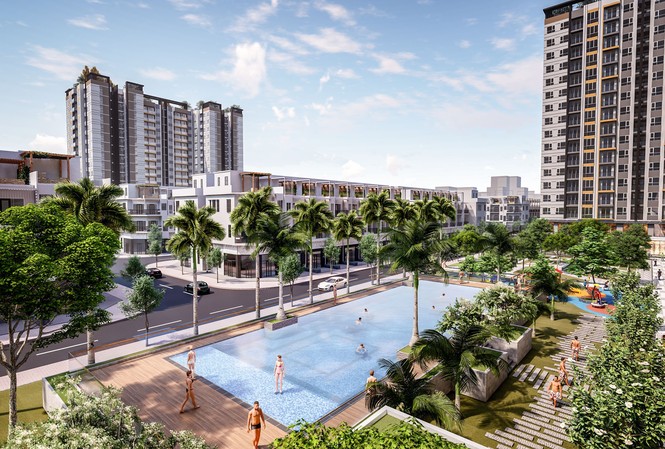 Khu căn hộ cao tầng NBB Garden II - một dự án ở huyện Bình Chánh, TP. Hồ Chí Minh của Cty CP Đầu tư Năm Bảy Bảy