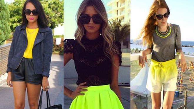 Mùa hè rực rỡ với gam màu neon Mùa hè rực rỡ với gam màu neon