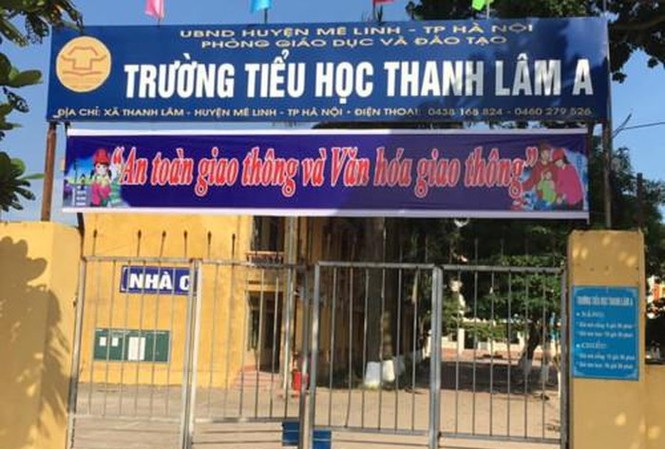Hơn 2.000 học sinh nghỉ học vì phụ huynh phản đối nghĩa trang Thanh Tước Ảnh: VOV