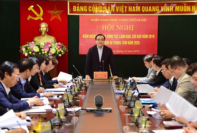 Bí thư Hà Nội: Phải thẳng thắn, dám nghĩ, dám làm, dám chịu trách nhiệm Bí thư Thành ủy Hà Nội Hoàng Trung Hải phát biểu tại Hội nghị. Ảnh: KTĐT